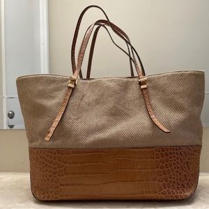 Michael Kors Collection Gia Novelty Croc Tote Bag Orig. $695